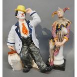 A Royal Doulton Figure 'The Jester' HN Number 2016, together with another Royal Doulton figure '