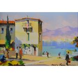 Doyly-John, 1906 - 1933, England SANTA MARGARITA NEAR PORTOFINO and THE ITALIAN RIVIERA Oil on