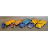 A Dinky Supertoys Leyland Comet together with four other Dinky Supertoys Lorries