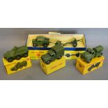 A Dinky Toys No. 697 25 Pounder Field Gun within original box together with a Dinky Toys No. 643