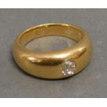 An 18ct. Gold Solitaire Diamond Ring, 10.6gms.