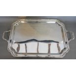 A Good Quality Silver Plated Two Handled Tray, 67cms long