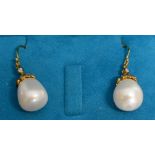A Pair of Pearl Drop Earrings