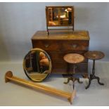 A Victorian Mahogany Straight Front Chest of two short and two long drawers, together with two