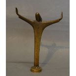 A Werkstatte Hagnauer Wien VII An Austrian Bronze Figure 'Christ The Redeemer' 13cms tall
