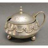 An Edwardian Silver Mustard, London 1905, retailed by Mappin & Webb