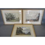 Thomas William Morley, 1859 - 1925, England, A Group of Three Watercolours depicting Rural
