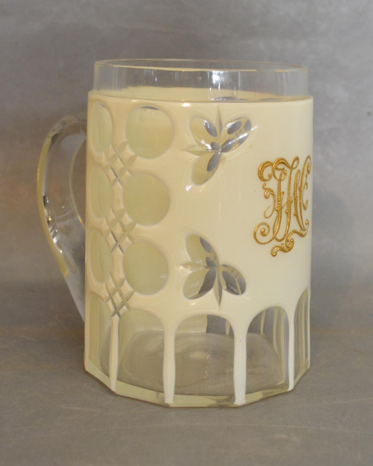 An Overlay Cameo Glass Mug