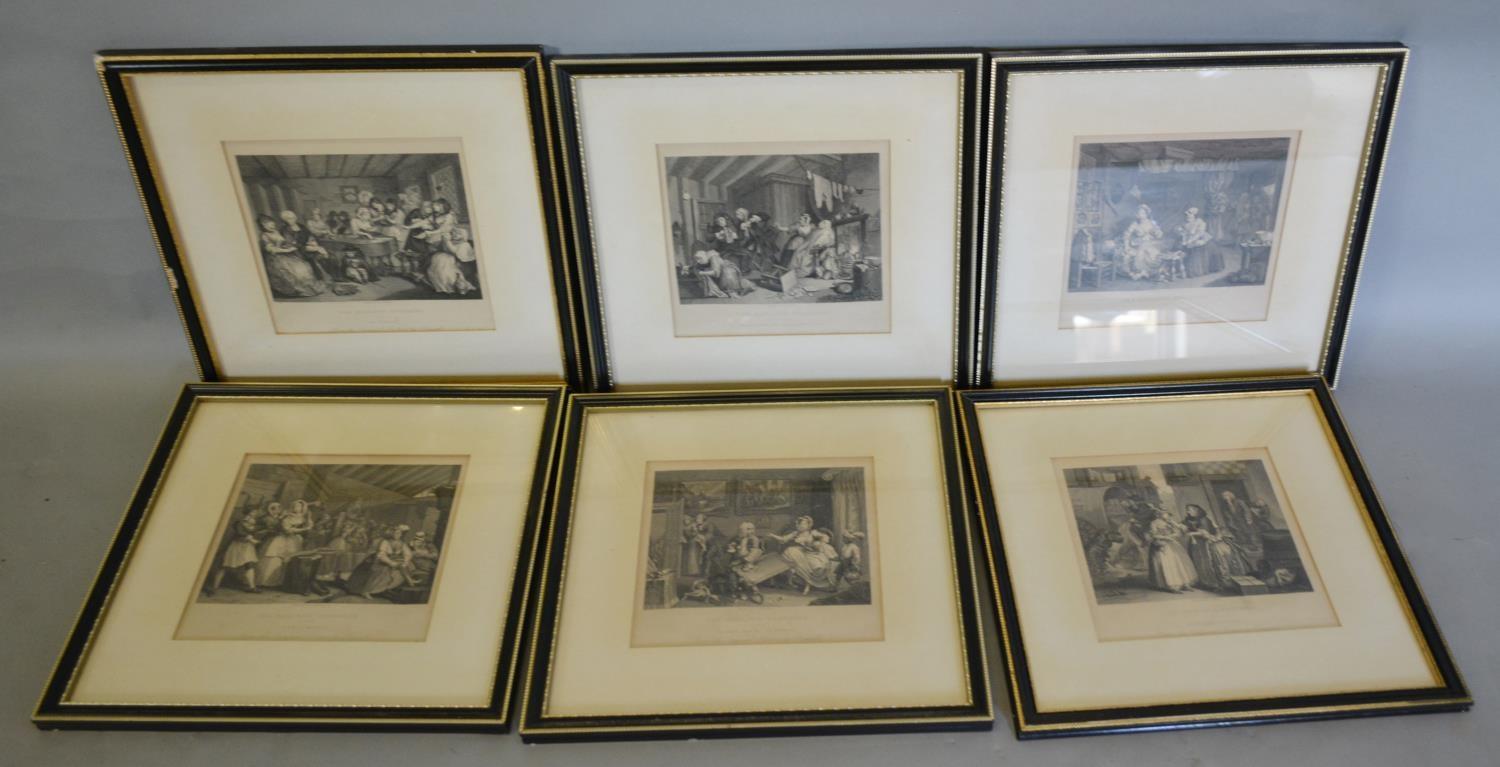 A Set of Six Engravings 'The Harlots Progress'