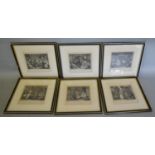 A Set of Six Engravings 'The Harlots Progress'