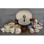 A Villeroy and Bosch Dresden Or D'Oeuvres Lazy Susan together with a collection of other ceramics