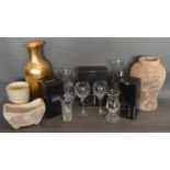 A Collection of Glassware to include Stuart, together with various flower vases