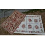 An Aubusson Type Woollen Rug Together With Another Similar Woollenn Rug