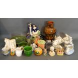 Three Beswick Beatrix Potter Figures Together With A Small Collection Of Ceramics, to include a