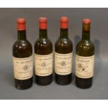 Four Bottles Chateau De Pez Number 319 France Dated 1952