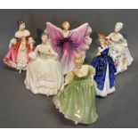 A Royal Doulton Figurine Isadora HN2938, together with another Diana HN2488, another Southern