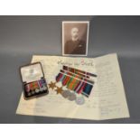 A Second World War Medal Group Of Five Awarded To Major CJ Wilson-Clarke KOSB comprising 39-45 Star,