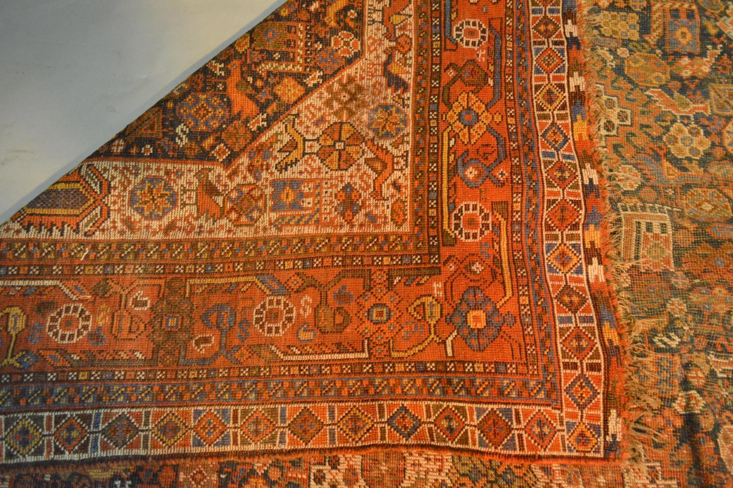 A North West Persian Woollen Carpet With Four Central Medallions within an all over design upon a - Image 3 of 3