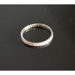 A White Gold Diamond Full Eternity Ring