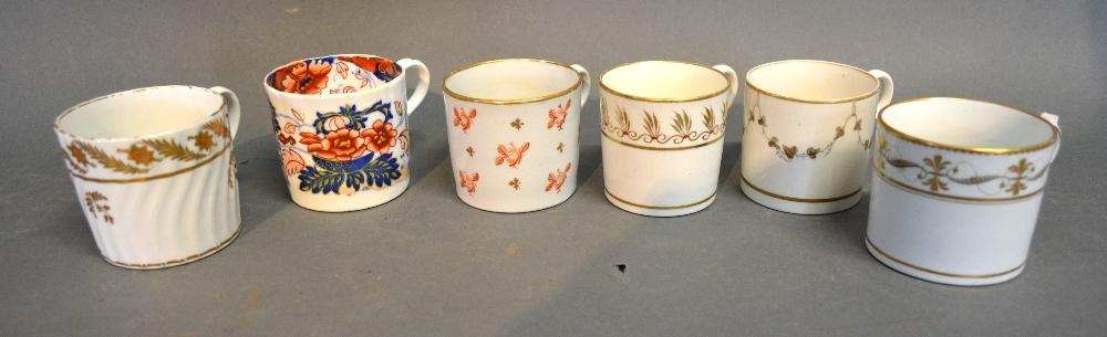 An Early 19th Century Worcester Coffee Can, together with five other similar early 19th Century