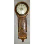 An Early 19th Century Mahogany And Inlaid Parliament Clock, the circular dial with Arabic and