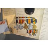 A First World War Medal Group Of Five Comprising Awarded To Captain Arthur Calvert Keir Stewart