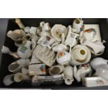 A Collection Of Crested China To Include A Model Of The Clifton Suspension Bridge and other items of