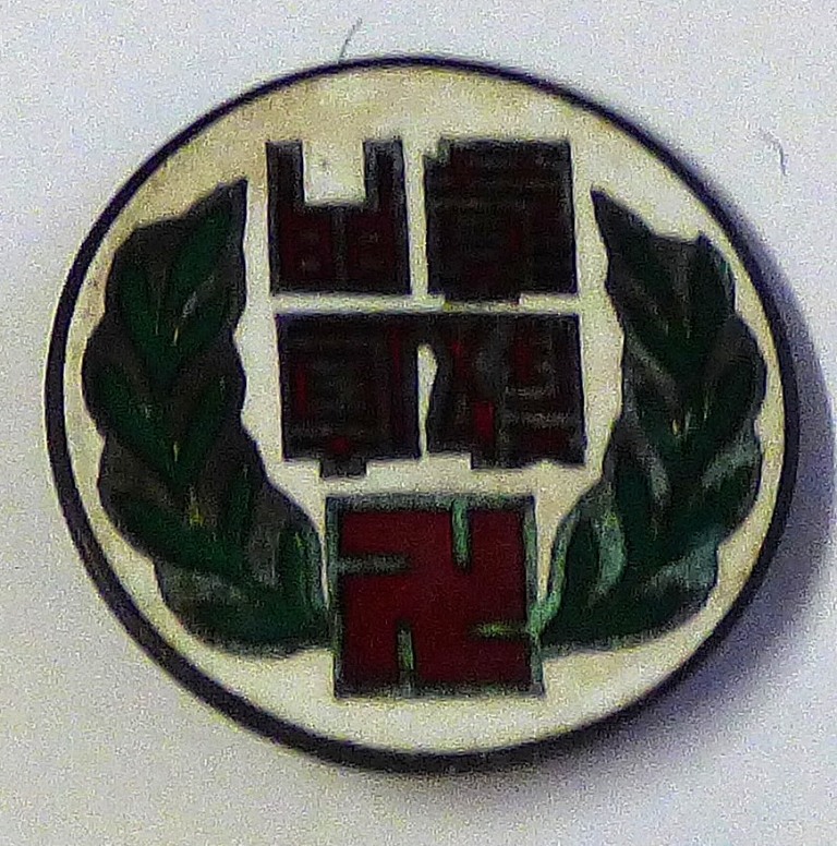 Japanese Buddhism 'Yamato-ko' Memorial Buddhist Badge Medal Pin