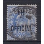 Great Britain(Officials) 1902-04-Inland revenue 2.1/2d ultramarine, SG022, used registered mostly