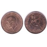 Great Britain Half Penny - 1933 Ref S4058, Grade AUNC.