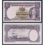 New Zealand-Reserve Bank 1956-67(ND) One Pound, 301499709 Purple, Captain Cook at Right, Fleming