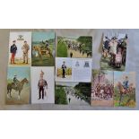 Hussar Artist Postcards including: 7th Hussars, 14th Hussars, Harry Payne, Tuck's etc. Good lot (10)