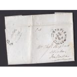 Kent 1848 EL-Benenden to Tenterden with ** Benenden/penny post,(Wilcox 55)(Scarce 'E')