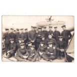 WWI-Photographic postcard of an NCO CPL Hayes"Derry 1916", on rev with Sashes and many jewels and