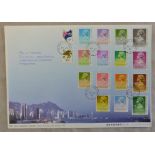 Hong Kong (13th July)- Definitive set on official first day cover
