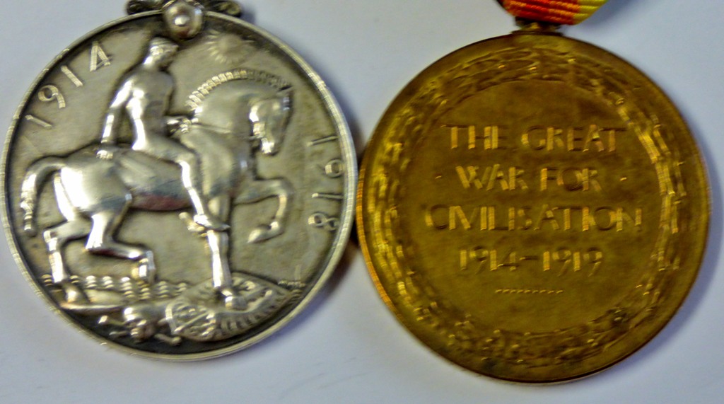 WWI Pair of Medals to 1187 BMBR. G. E. Potter, R.F.A. - Image 3 of 6