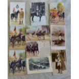 Royal Horse Guards RP and Artist postcards (10) The Blues Battle Honours, Coronation Procession etc.
