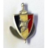 WWII German/French 33rd Waffen SS Grenadier Division 'Charlemagne' rare lapel badge, made A-Augis