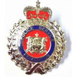 Canadian Edmonton Police Service cap badge, (staybright, enamel)