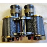 British WWII Officers Binoculars, marked OS 420 MA, BINO PRISM No2 MKIII x6, No 253303. Graticules