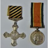 Distinguished Flying Cross and WWI British War Medal named to Lieut T.A. Pitt, RAF replica pair (