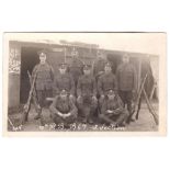 Royal Berkshire Regiment - 10th BN, B coy, 2 Section photo with rifles - very fine card