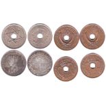 British West Africa 1908 Penny,BUNC,KM2-British West Africa 1913 1/- GVF/NEF-East Africa 1936H-