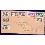 Pacific (Gilbert & Ellice Islands) - 1969 Registered Airmail ENV Bairiki-Tarawa to England.