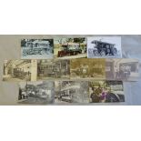 Motor-A range of Motor Omnibus cards-steam engines-Trams etc(10)