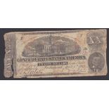 1863 Twenty Dollars, Richmond State Capital at Nashville, T58, VG