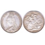 Great Britain-Crown 1886 Victoria Crown,GVF