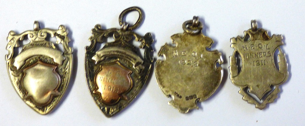Football Silver and Gilt Medals 1911-1916 N.E.Q.C and G.C. Winners (4) - Image 4 of 4
