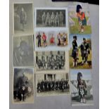 Argyll and Sutherland Highlanders Guard of Honour RP used 1915, various groups, WWI Portraits