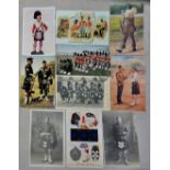 Argyll and Sutherland Highlanders range of WWI RP full Portrait cards, Band, Harry Payne etc (10)